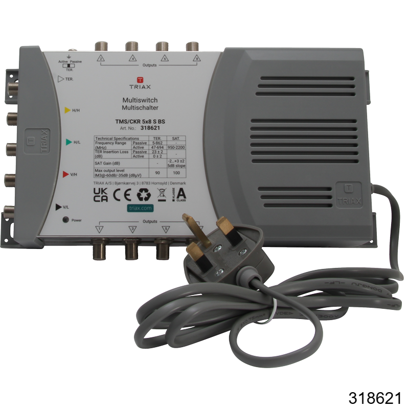 Triax Standalone multiswitch 5x8 || 318621