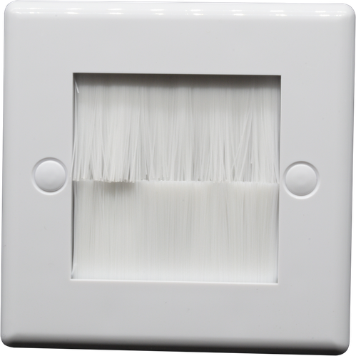 White Brush Wall Plate || PROBPSW
