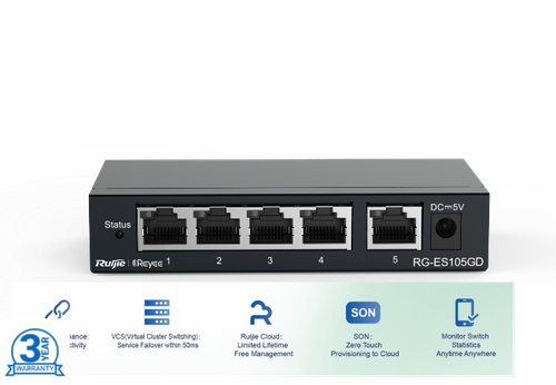 Reyee RG-ES105GD Gigabit Unmanaged Switch
