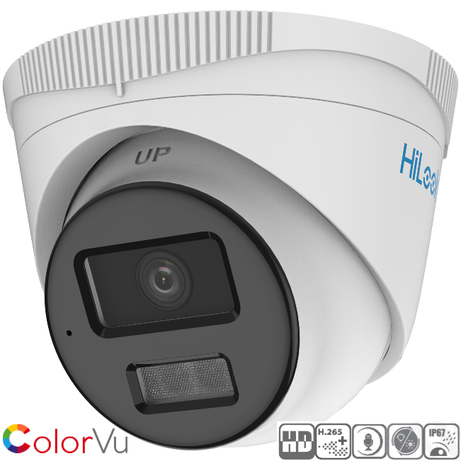 HiLook IPC-T249HA-LU ColorVu Camera Hybrid Light Turret Camera IPC-T249HA-LU
