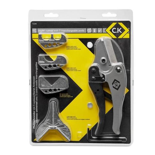 Heavy Duty Pipe & Conduit Cutter with 5 Interchangeable Anvils | T2240