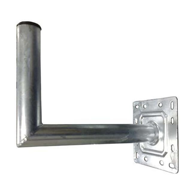2" 90° Cranked Elbow Mount – 45cm Stand Off, Galvanised Steel Bracket