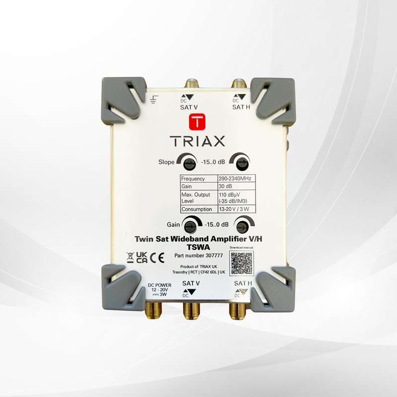 Triax TWSA Satellite Wideband Amplifier – 2 Inputs