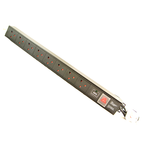 8 Way UK Vertical PDU