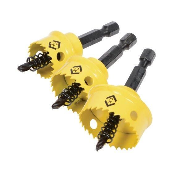 CK Tools Sheet Steel Holesaw - 3 Pc Set