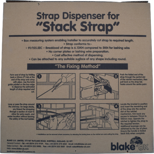 Blake UK Strap Dispenser Pack 50m | Chimney Fixing System for Aerial & Satellite Installations