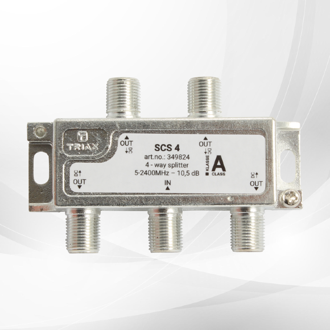 Splitter 5-2400 Mhz, Through Power Outputs to Input