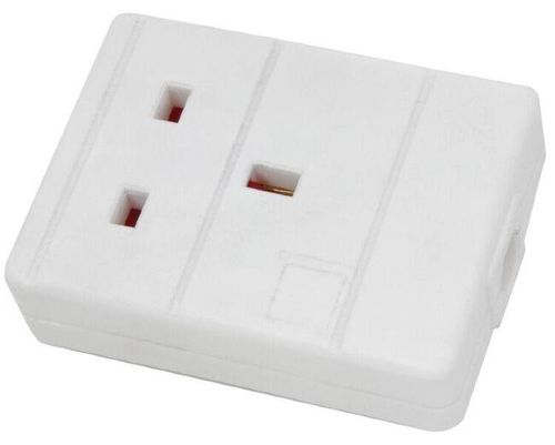 1 Gang 13A Mains Extension Trailing Socket | Rewireable UK Plug Socket White