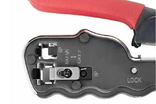 CK Tools Compact Modular Crimper 6/8P – RJ45, RJ11, RJ45 Pass-Through || T3673A