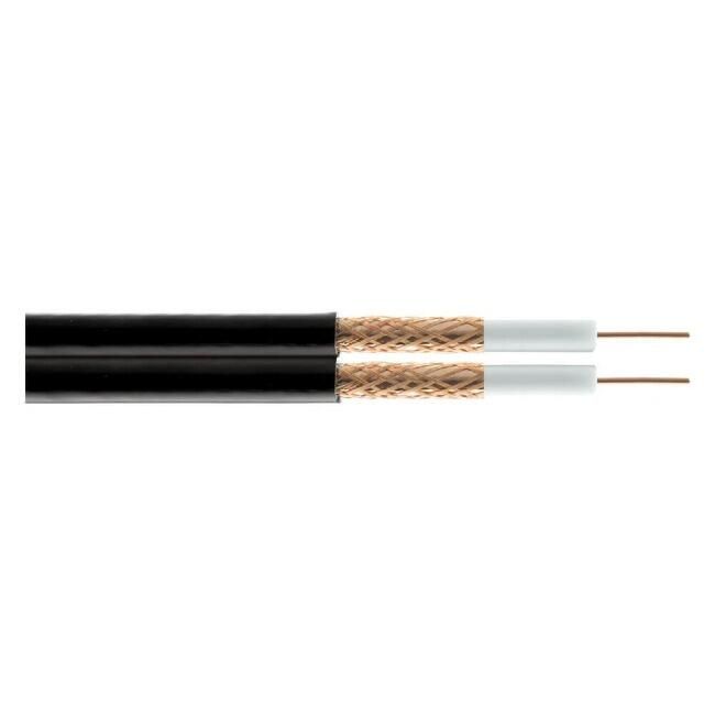 CT63 Sky Twin Coax Cable 100m Drum | Shotgun 75 Ohm Satellite Cable