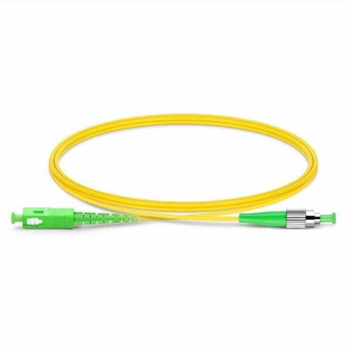19m FC/APC to SC/APC Single Mode Fibre Optic Patch Lead