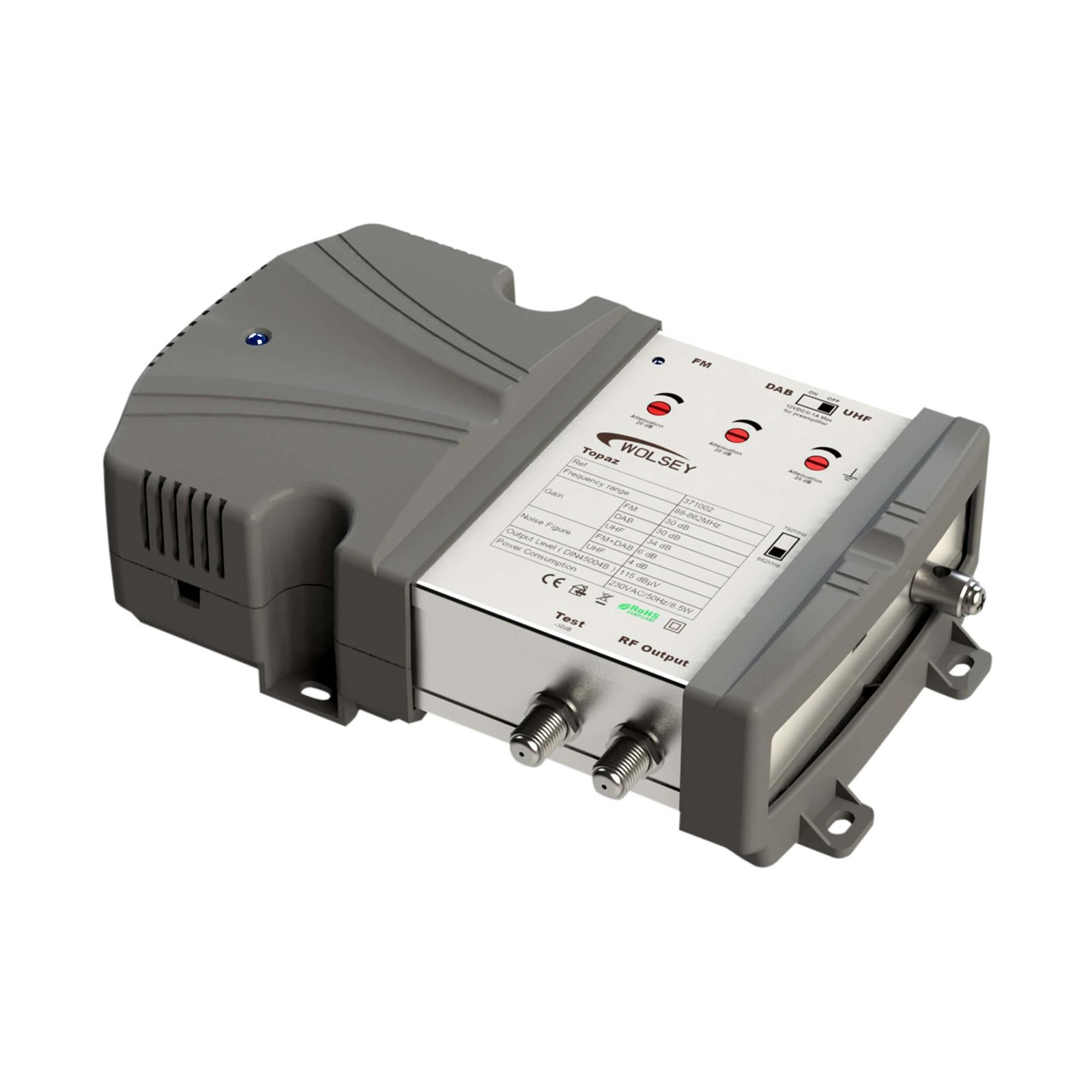 TOPAZ - 3 input - FM/DAB/UHF Multiband Amplifier