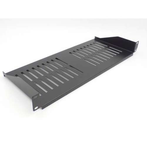 All-Rack 1U 200mm Front Mounted Cantilever Rack Shelf – Vented Steel, 19″ Cabinets