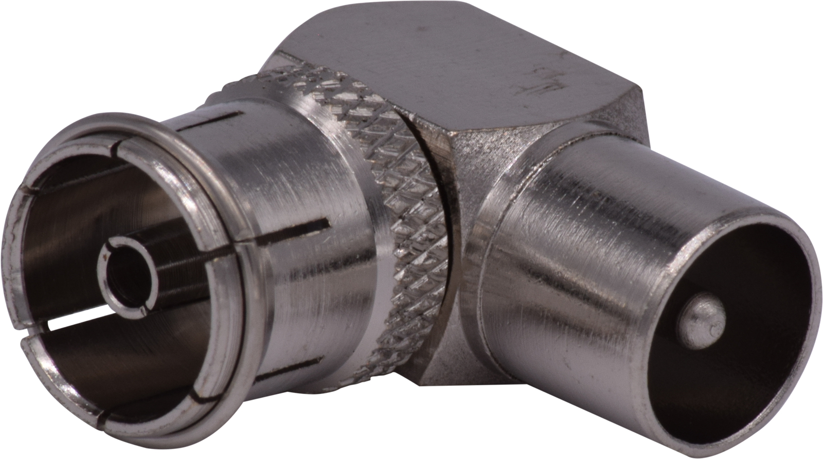 Right angle IEC connector