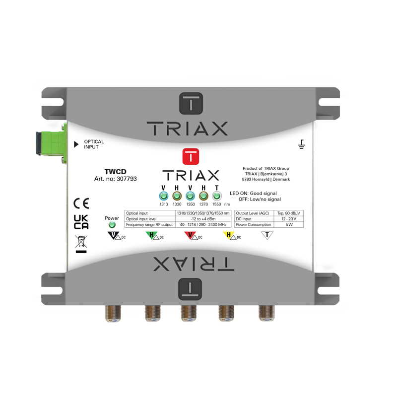 Triax TWCD Wideband Combined Dual Receiver