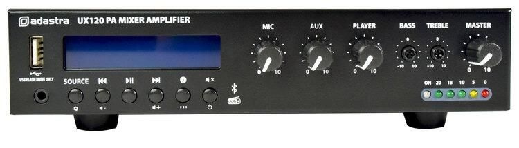 adastra UX Series Compact 100V Mixer-Amplifiers