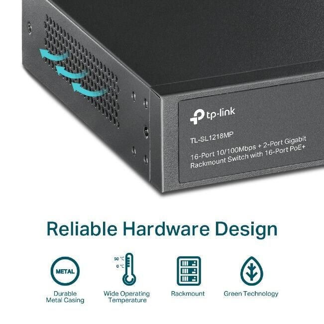 Tp-Link 16-Port 16-Port PoE+ Gigabit Network Switch