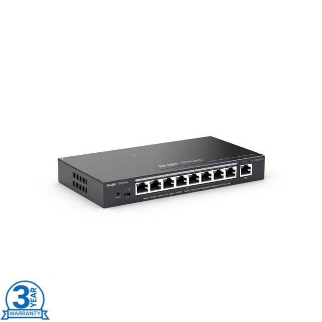 Ruijie Reyee RG-ES209GC-P compact, cloud-managed Gigabit Ethernet switch