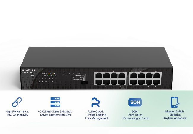 Reyee RG-ES116G-L 16 port Gigabit Unmanaged Switch