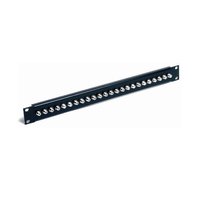 19" 1U F Type Patch Panel - 24 x F Type Couplers