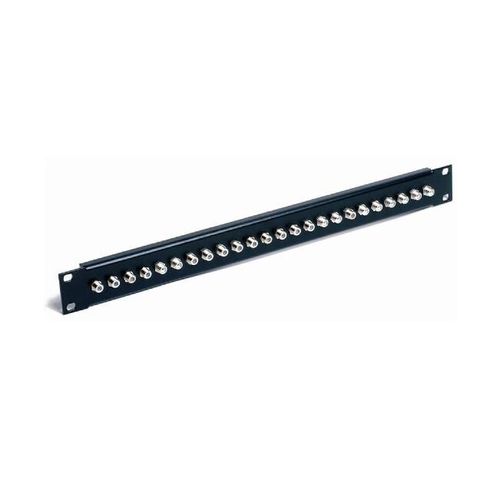 19" 1U F Type Patch Panel - 24 x F Type Couplers
