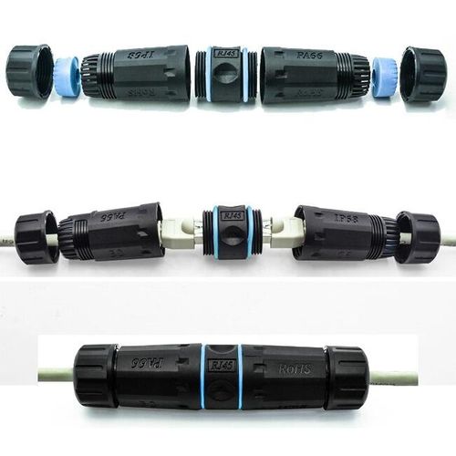 Cat6 Waterproof RJ45 Coupler – Outdoor Ethernet IP68