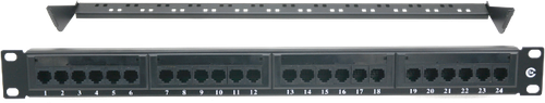 19” 1U 24 Port CAT5e UTP Patch Panel | RJ45 Network Patch Panel for 19 Inch Rack