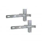 Galvanised Double Chimney Lashing Bracket | Heavy Duty Mast Mounting Bracket Pair