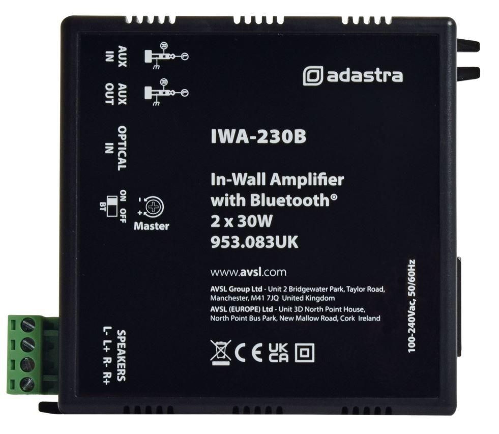 Adastra IWA In-Wall Amplifiers with Bluetooth - 953.083UK