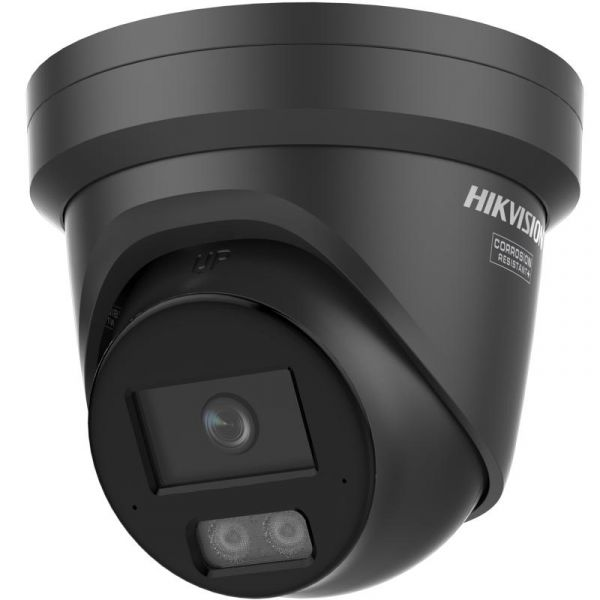 Hikvision DS-2CD2347G3-LIS2UY/SL 4MP ColorVu Turret IP Camera with Audio & Strobe black