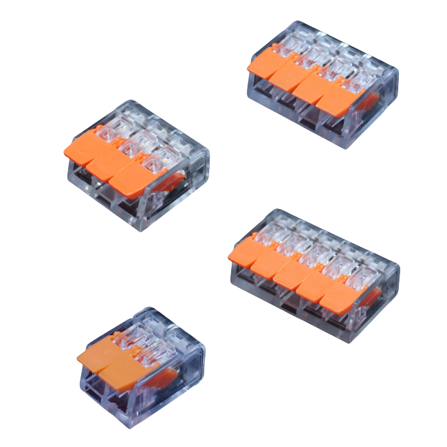 30 Pack Lever Connectors 4mm | 2-5 Port Wire Connectors UK