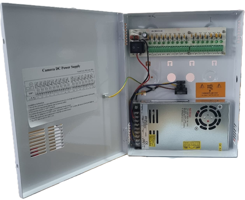 Haydon 16 Way Boxed PSU 20AMP PTC Fuses Surge Protected | Resettable Fuse Power Supply