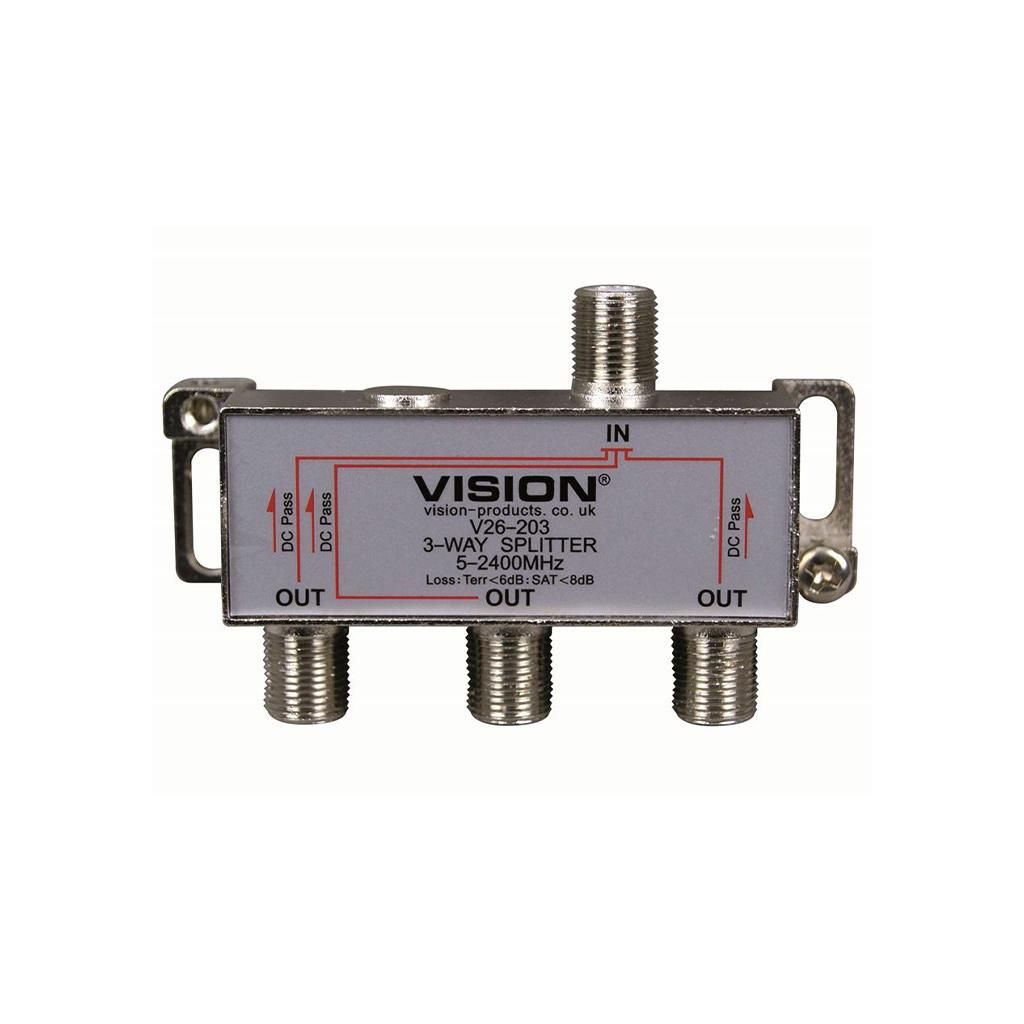 V26-203 - 3-way Splitter DC Pass All Outputs