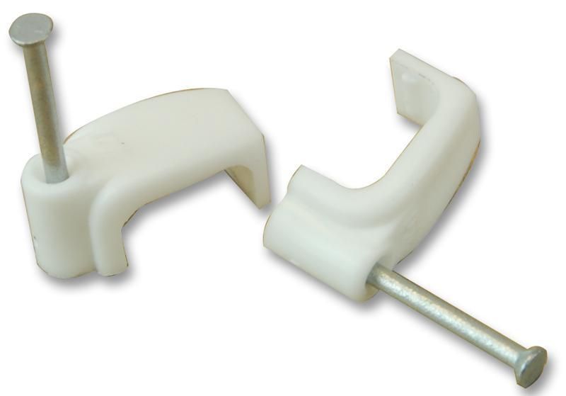 Unifix 2.5mm (10x5) UF White FTE Cable Clip - 100 Pack