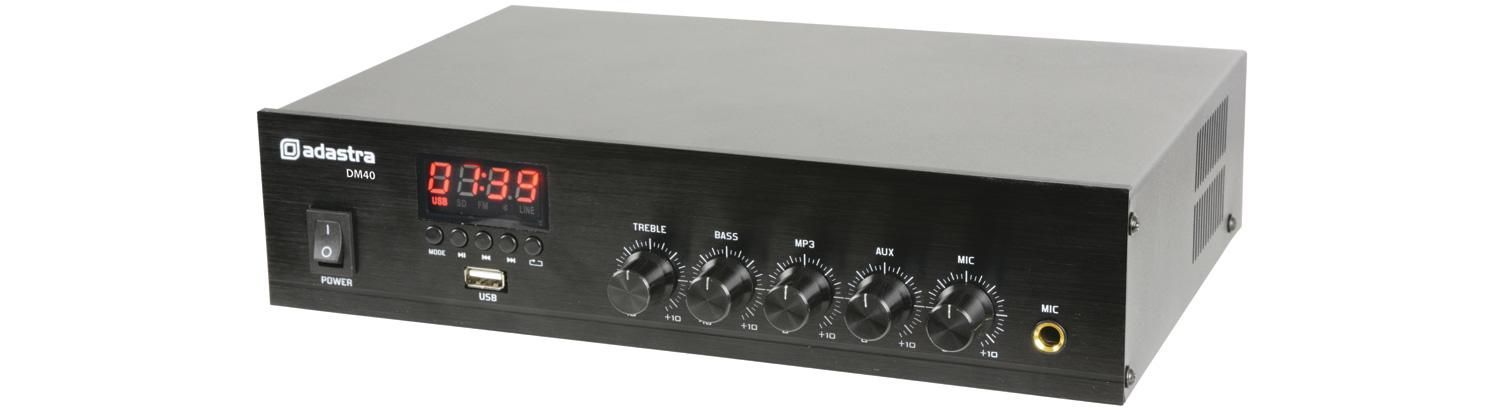 ADASTRA - DM40 Digital 100V Mixer-Amp - 40W