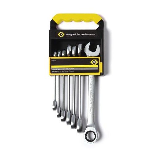 CK Tools Metric Ratchet Spanner Set 7 Piece T4344M7ST