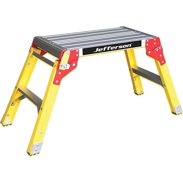 2 Tread Fibreglass Work Platform – GRP Non-Conductive Hop-Up Platform for Electrical Work JEFLADWP02-300FG