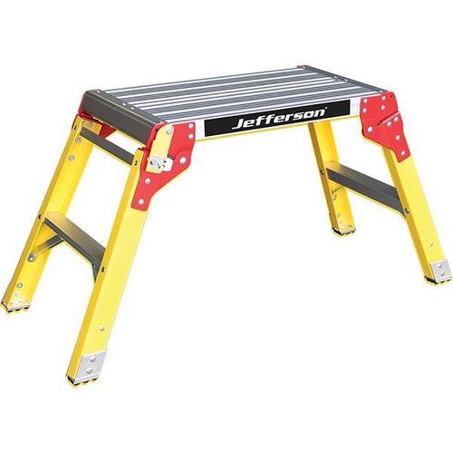 2 Tread Fibreglass Work Platform – GRP Non-Conductive Hop-Up Platform for Electrical Work JEFLADWP02-300FG