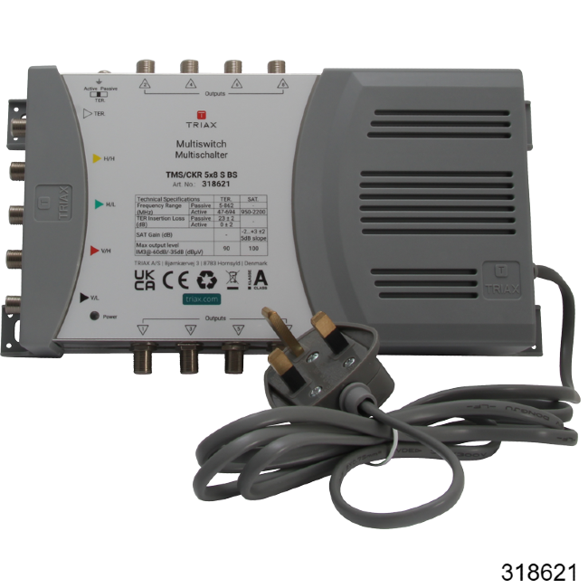 Triax Standalone multiswitch 5x8 || 318621