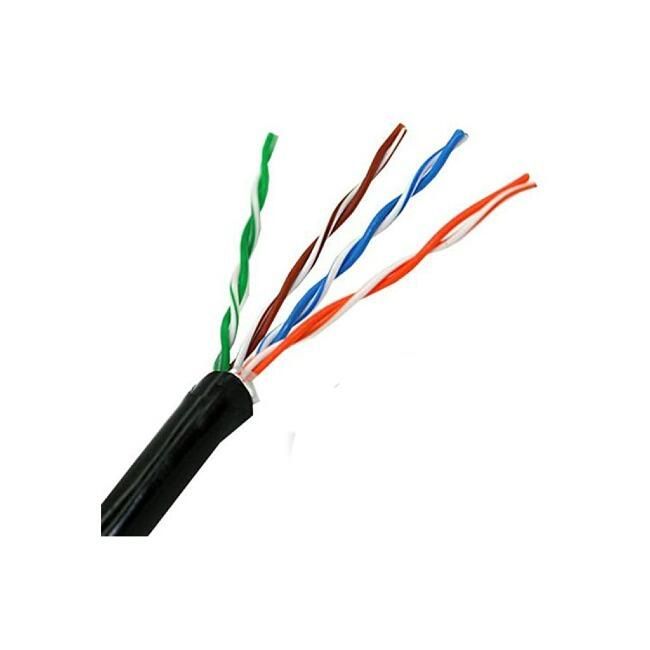 Outdoor CAT6 Ethernet Cable Reel 305m & 100m | Black PE UTP Network Cable