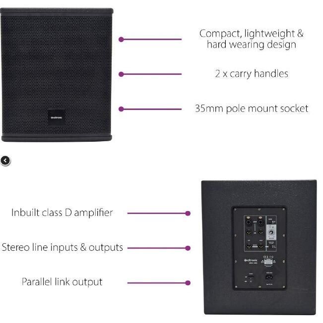 Citronic Active Subwoofer 400Wrms CASA Active Sub Cabinet
