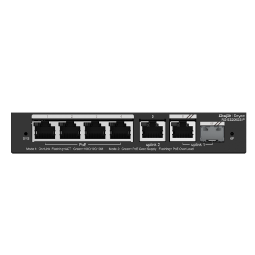 Ruijie Reyee RG-ES206GS-P 6-Port Gigabit Managed PoE+ Switch