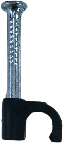 5mm black cable clips are expertly manufactured from high-quality plastic
