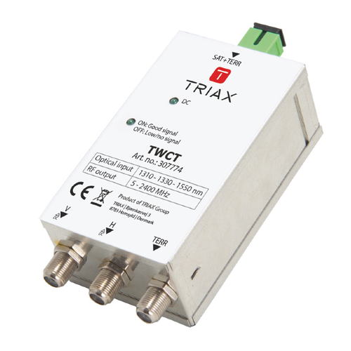Triax TWCT Wideband Optical Converter with separate Terrestrial