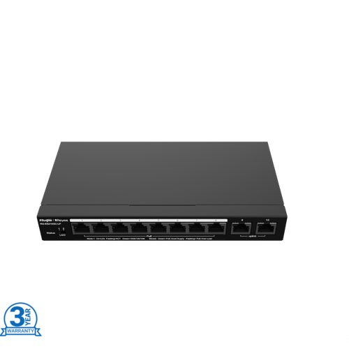 Ruijie Reyee RG-ES210GC-LP 10-port Gigabit Smart Cloud Managed PoE switch