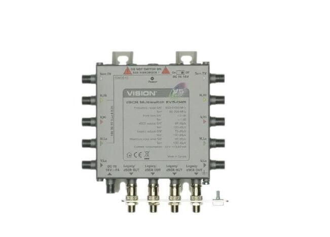EV5-D4S 5x4 dSCR (Sky Q) Switch - Add to IRS or Stand Alone. Line Powered