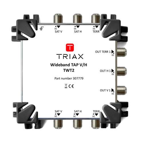Triax TWT2 Wideband Tap H/V 307779 | Satellite IF Distribution Tap 307779