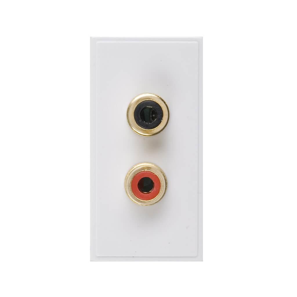 Triax Twin RCA Module - White