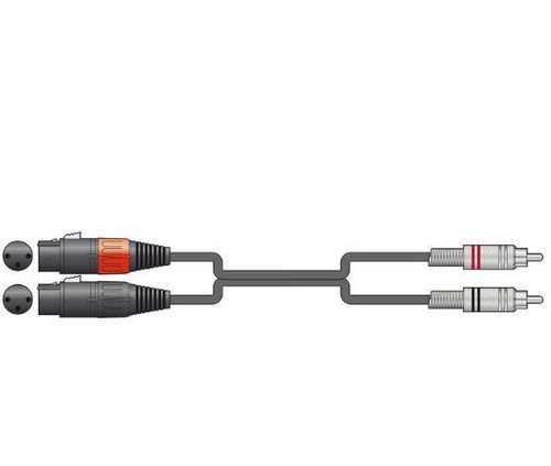 Classic Audio Leads 2 x XLR Female - 2 x RCA Plugs