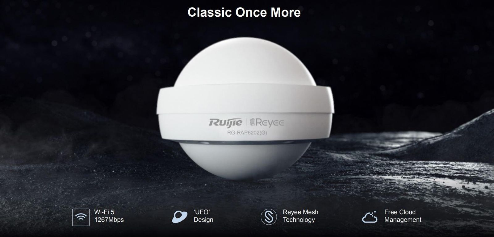 Reyee Outdoor Omni-directional Access Point RG-RAP6202(G)